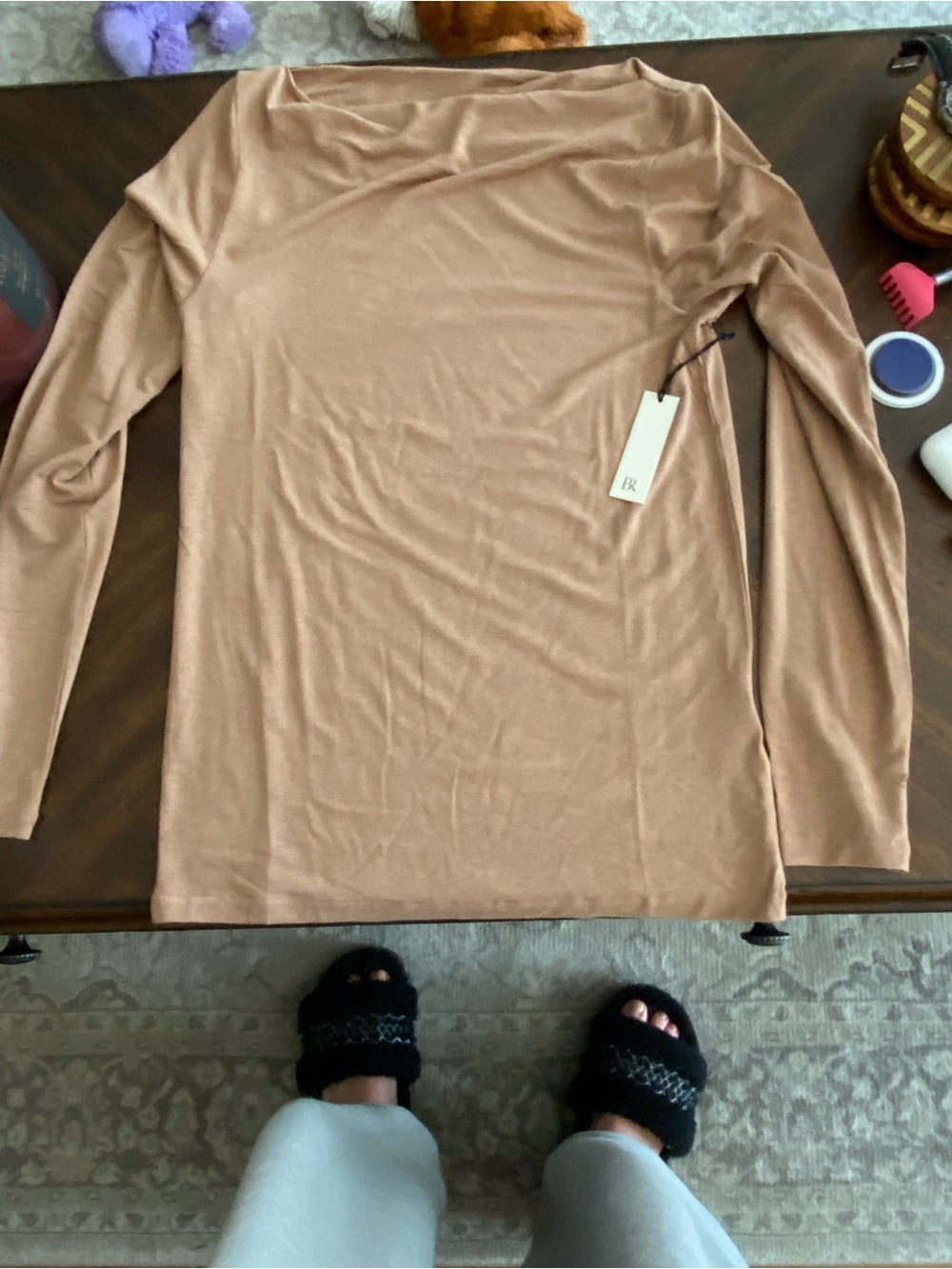 NWT Camel Long Sleeve Top